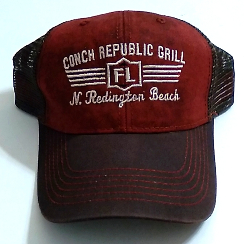 Conch Republic Grill N Redington Beach Florida Snapback Trucker Cap